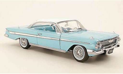 Chevrolet Impala Coupe 1/18 Sun Star 1961 Sport turquoise/bianco 1961 diecast model cars