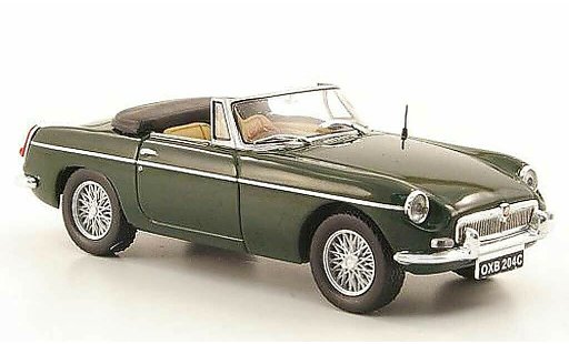 MG B Roadster 1/43 Hachette Mk II green 1968 diecast model cars