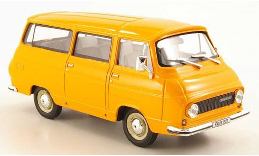 Skoda 1203 Kastenwagen 1/43 Abrex Lieferwagen orange diecast model cars