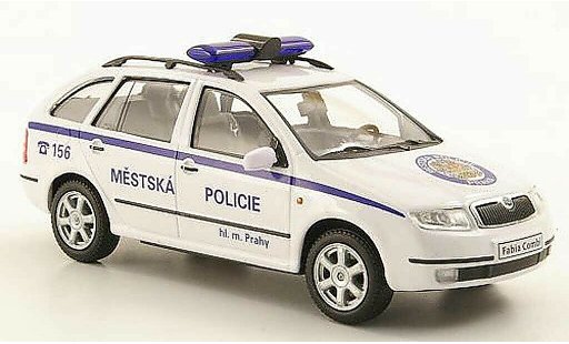 Skoda Fabia Combi 1/43 Abrex Mestska Policie Praha Police Prag diecast model cars