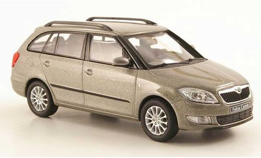 Skoda Fabia II 1/43 Abrex greybeige diecast model cars