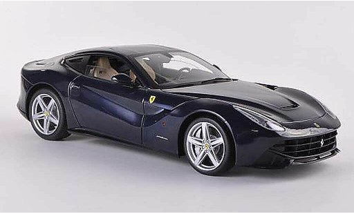 Ferrari F12 Berlinetta 1/18 Hot Wheels Elite 2 Saloon blue (Elite) diecast model cars