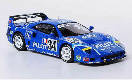 Ferrari F40 Competizione 1/43 Hot Wheels Elite No.34 Pilot M.Ferte / O.Thevenin / C.Palau 24h Le Mans 1994 diecast model cars