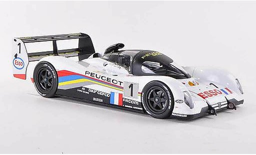 Peugeot 905 1993 1/18 Norev No.1 Esso 24h Le Mans Y.Dalmas/T.Boutsen/T.Fabi diecast model cars