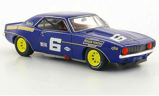 Chevrolet Camaro SS 1/43 Spark No.6 M.Donohue Trans Am 1969 diecast model cars