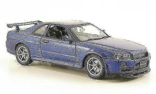 Nissan Skyline R34 1/43 Autoart GT-R blue 1999 diecast model cars