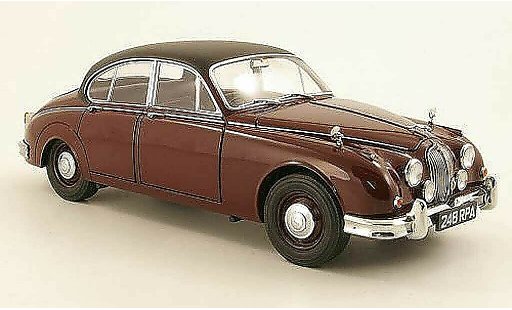 Jaguar MK 2 1/18 Model Icons Inspector Morse red/black RHD diecast model cars