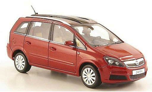 Opel Zafira B 1/43 Minichamps red 2005 diecast model cars