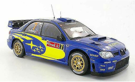 Subaru Impreza WRC 1/18 Sun Star No.7 P.Solberg / P.Mills Rally Portugal 2007 diecast model cars