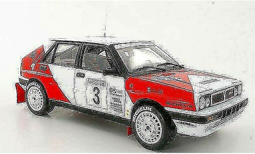 Lancia Delta HF Integrale 1/18 Sun Star No.3 Marlboro M.Ericsson / C.Billstam Rally Sweden 1989 diecast model cars