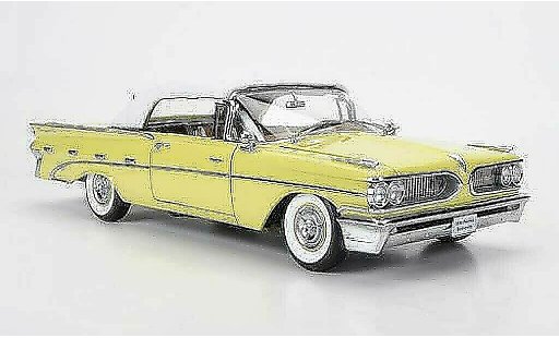 Pontiac Bonneville Convertible 1/18 Sun Star white/yellow closed 1959 diecast model cars