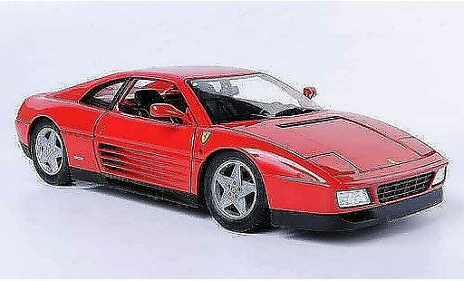 Ferrari 348 tb 1/18 Hot Wheels red diecast model cars
