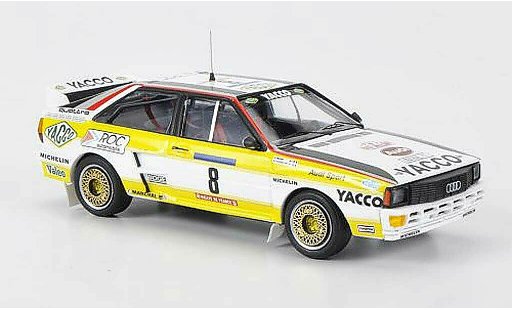 Audi Quattro coupe 1/43 Trofeu No.8 Yacco B.Darniche / A.Mahe Tour de Corse 1984 diecast model cars