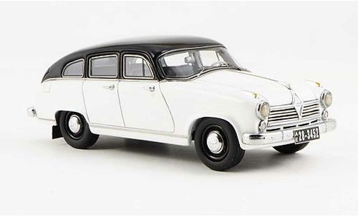 Borgward Hansa 2400 berline 1/43 Neo white/black 1955 diecast model cars
