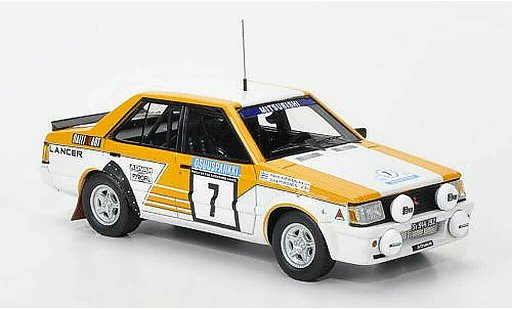 Mitsubishi Lancer 2000 Turbo 1/43 Neo No.7 Team Ralliart 1000 Lakes Rally 1982 diecast model cars