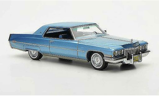 Cadillac Deville Coupe 1/43 Neo 1972 blue/mattblue diecast model cars