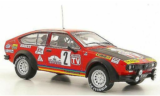Alfa Romeo Alfetta gtv 2.0 1/43 M4 V Alfetta No.2 Pregliasco / Reisoli Targa Florio 1980 diecast model cars
