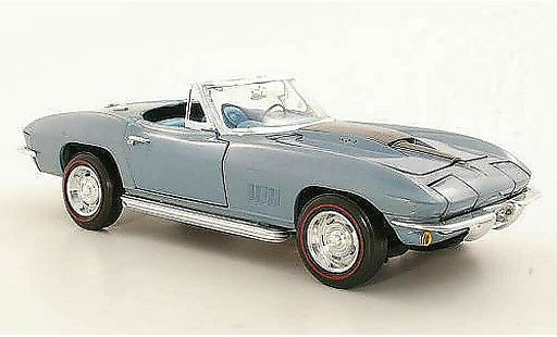 Chevrolet Corvette Convertible 1/18 Ertl C2 (C2) grey metallisee blue/black 1967 diecast model cars