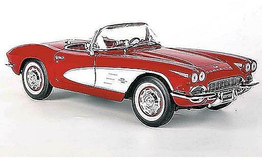Chevrolet Corvette Convertible 1/18 Ertl C1 (C1) red/white diecast model cars