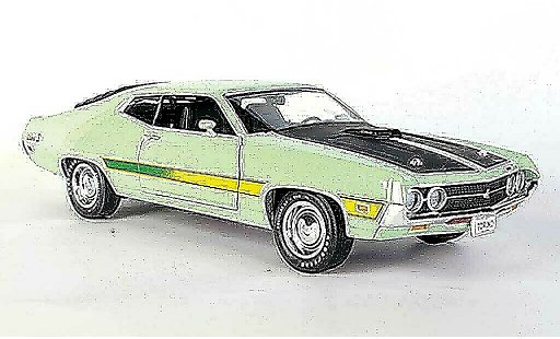Ford Gran Torino Cobra 1/18 Ertl green/mattblack 1971 diecast model cars