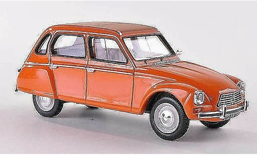 Citroen Dyane Berline 1/43 Norev orange 1974 diecast model cars