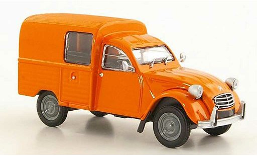 Citroen 2CV Berline 1/43 Eligor AKS400 orange 1974 diecast model cars