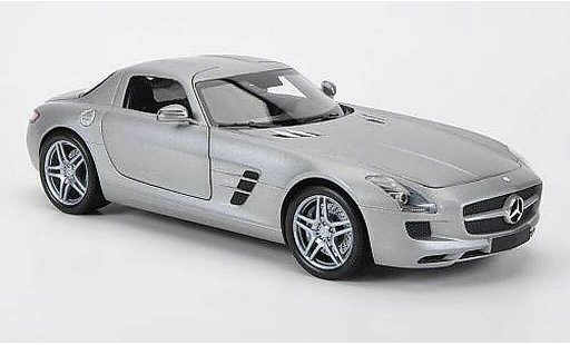 Mercedes SLS Coupe 1/18 Minichamps coupe AMG grey 2010 diecast model cars