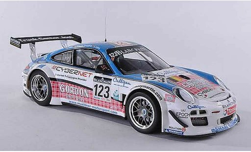 Porsche 911 GT3 1/18 Minichamps R 2011 No.123 Muhlner Motorsport 24h Spa Fumal/Thiry/Rosenblad/Lefort diecast model cars