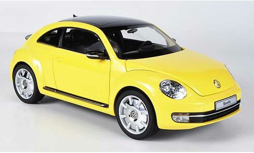 Volkswagen Beetle Base 1/18 Kyosho Coupe yellow diecast model cars