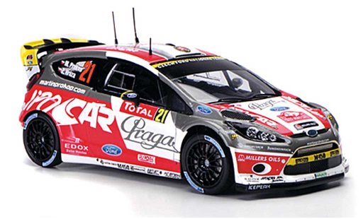 Ford Fiesta WRC 1/43 Spark No.21 Praga/Jipo Cars Rally Monte Carlo 2012 diecast model cars