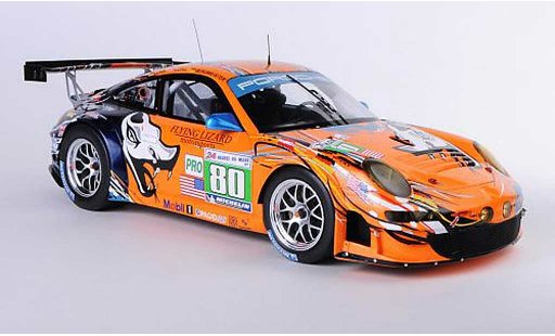 Porsche 911 GT3 RSR 1/18 Spark 2011 No.80 Flying Lizard Motorsport J.Bergmeister / P.Long / L.Luhr 24h Le Mans diecast model cars