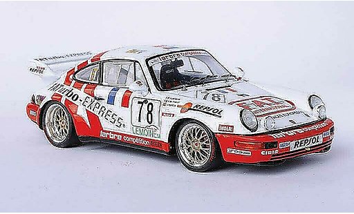 Porsche 911 Carrera 1/43 Spark 964 R No.78 F.A.T. J.Leconte / P.de Thoisy / J.Pareja 24h Le Mans 1 diecast model cars