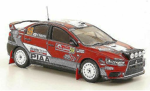 Mitsubishi Lancer Evolution X 1/43 IXO No.59 K.Taguchi / M.Stacey Rally Japan 2008 diecast model cars