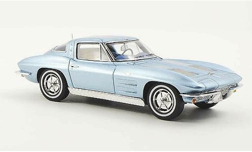 Chevrolet Corvette Stingray 1/43 Spark C2 Sting Ray Split Window Coupe blue 1963 diecast model cars