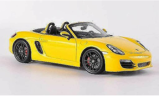 Porsche 718 S 1/43 Spark (981) yellow 2012 diecast model cars