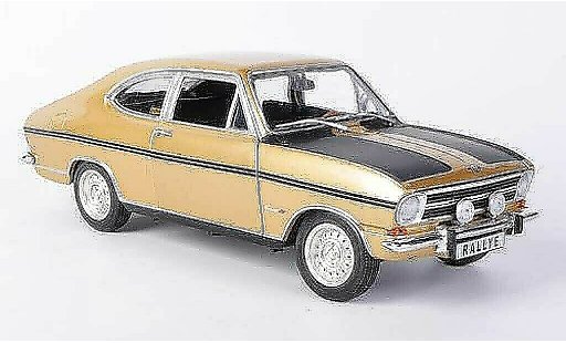Opel Kadett B B 1/18 Revell Rally 1900 gold/mattblack diecast model cars