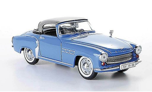 Wartburg 313 Base 1/43 IST Models 1 blue/grey 1957 diecast model cars