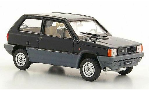 Fiat Panda 45 1/43 Brumm black 1980 diecast model cars