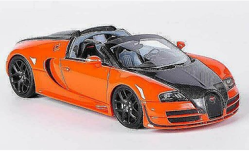 Bugatti Veyron Vitesse 1/43 Look Smart Grand Sport 16.4 orange/carbon Autosalon Genf 2012 diecast model cars