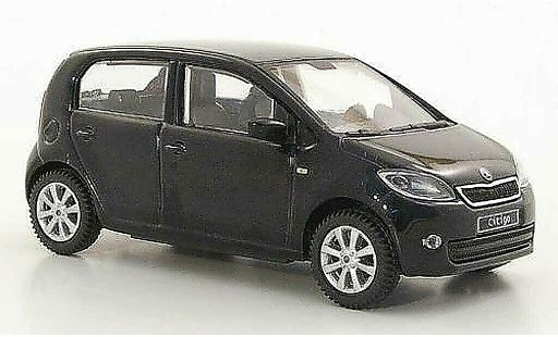 Skoda Citigo 5 portes 1/43 Abrex black 5- 2012 diecast model cars