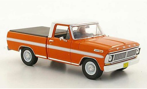 Ford F-100 Pickup 1/43 Premium X F 100 orange/white avec Laderaumabdeckung 1978 diecast model cars