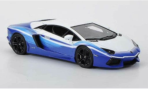 Lamborghini Aventador LP700-4 1/43 Look Smart 'Dreamliner Tribute'' mattwhite/blue diecast model cars