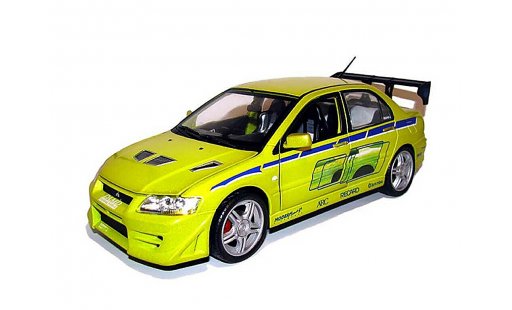 Mitsubishi Lancer Evolution VII 1/18 Ertl Fast and furious diecast model cars