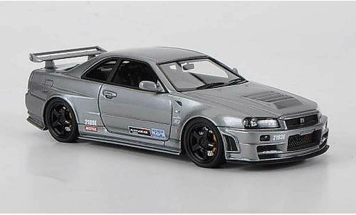 Nissan Skyline R34 1/43 HPI GT-R grey Omori Factory C RHD diecast model cars