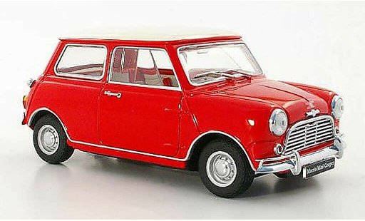 Austin Mini cooper 1/18 Kyosho MkI 1275S red/white RHD diecast model cars