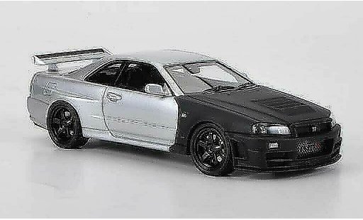 Nissan Skyline R34 1/43 HPI GT-R Z-tune mattblack/grey Testfahrzeug Suzuka 2004 diecast model cars