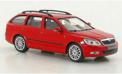 Skoda Octavia Combi 1/43 Abrex II red 2008 diecast model cars