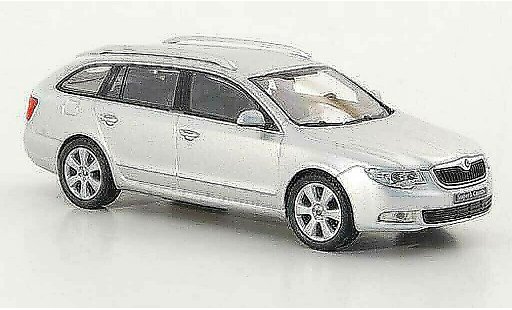 Skoda Superb 2009 1/43 Abrex II Combi grey diecast model cars