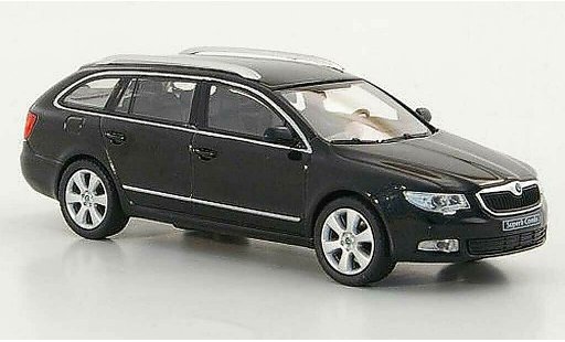 Skoda Superb 2009 1/43 Abrex Combi black diecast model cars