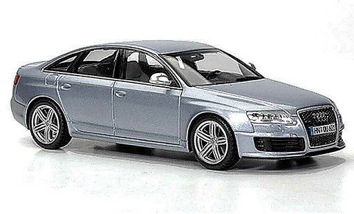 Audi RS6 avant 1/43 Minichamps grey blue 2008 diecast model cars